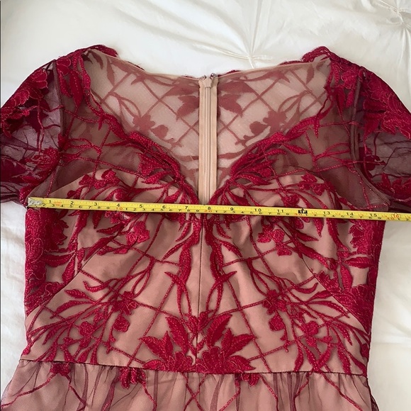 SOLD Marchesa Notte Embroidered Tulle Dress size 6 - Picture 11 of 14